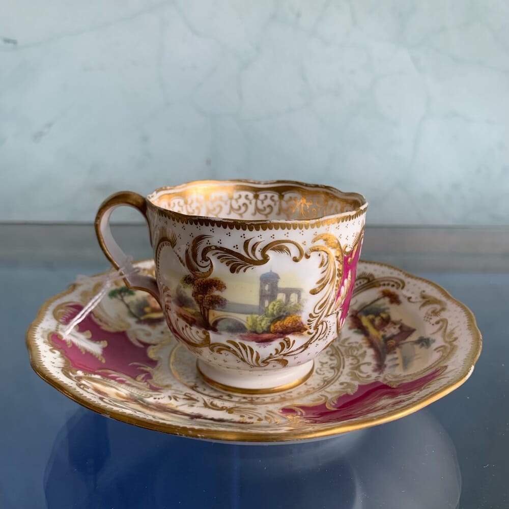 MINTON Cup&Saucer (1828年頃) 品数豊富！ 49.0%割引 sandorobotics.com