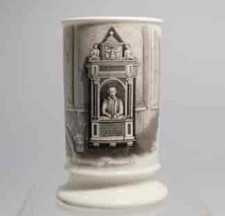 'Shakespeare's Monument' spill vase, Hilditch & Hopwood c. 1850