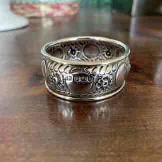 Sterling silver napkin ring, Harrison & Howson, London 1903