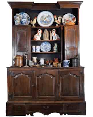 Large English Oak dresser, 18th century