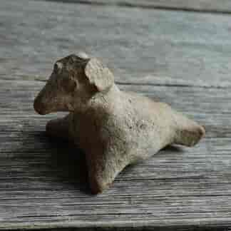 Pottery children's toy, dog-like creature, Middle East  1st Millennium BC