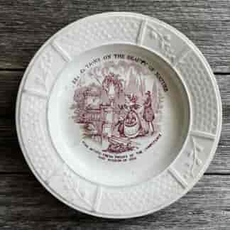 Staffordshire child's plate- FISH PROOF OF WISDOM OF GOD - c.1835