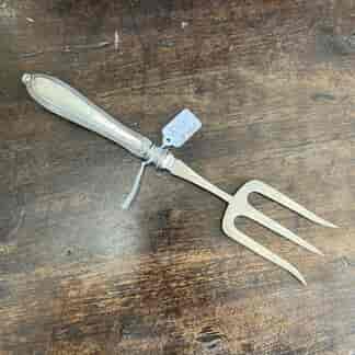 Sterling silver serving fork, hallmarked 1914