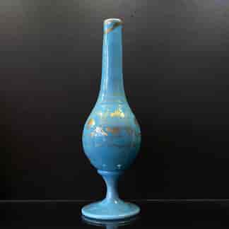 Blue Glass Rosewater sprinkler, French 19th century