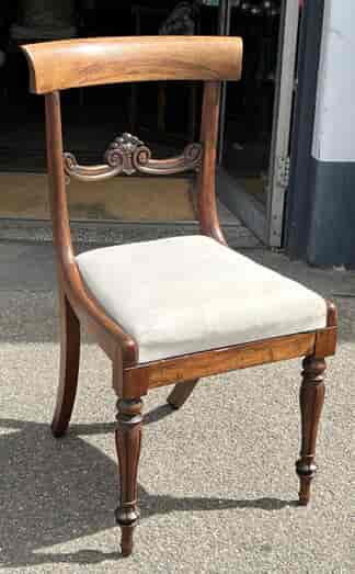 Regency Rosewood chair, nicely carved details, c. 1825