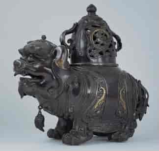 Japanese bronze 'ShiShi' -komainu- censor, Meiji Period, 19th century