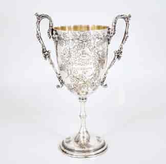 Silverplate trophy - R.D Booth, 8-oared Second Prize Colac Regatta, 1879