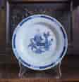 Liverpool delft plate,  Chinese 'precious objects', C. 1760.