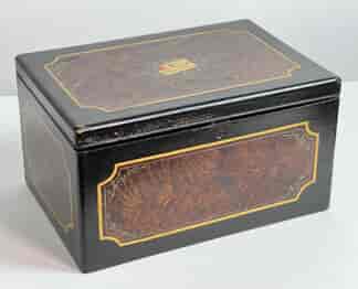 Hand painted Victorian work box, “Nellie”  circa 1875
