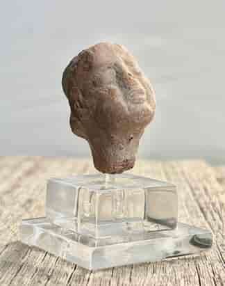 Romano-Egyptian pottery head, 1st-2nd century AD