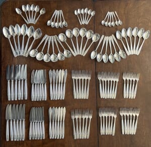 Setting for 12; Elkington Silver Plate 'Westminster