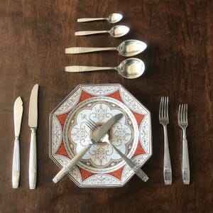 Setting for 12; Elkington Silver Plate 'Westminster' Registered 1937