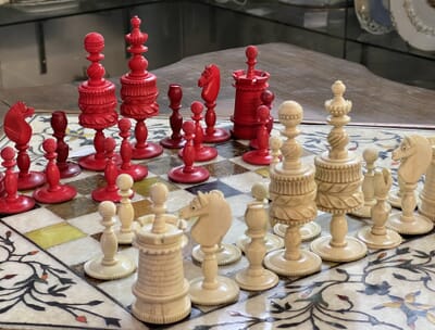 The Dog House Antiques - Marble Chess Set