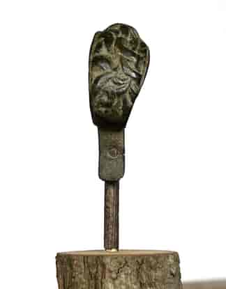 Roman bronze handle, 4th - 5th century