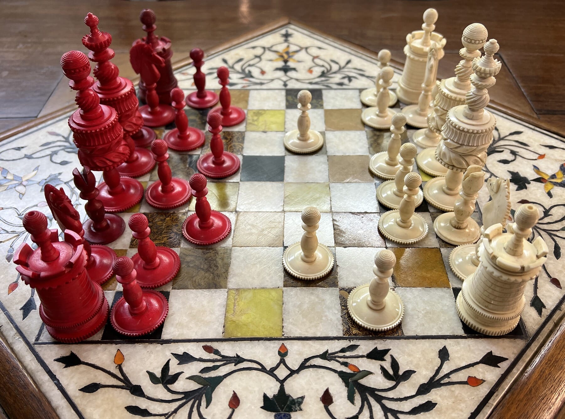 The Dog House Antiques - Marble Chess Set