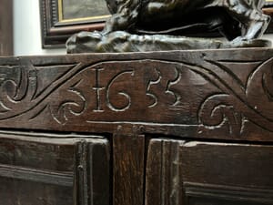 English Oak Cupboard dated 1655