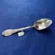 French "Belle Epoque" .950 silver serving spoon with rococo scrolls, multiple available