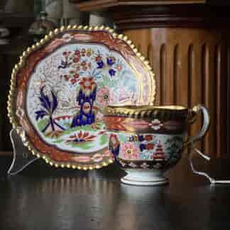 Flight Barr & Barr cup and saucer in rich Imari, c.1820
