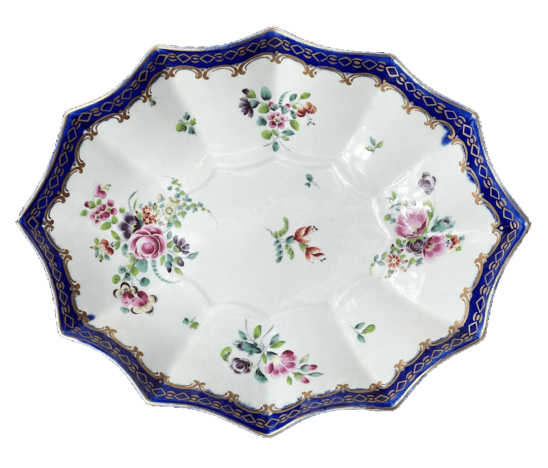 Dr Wall Worcester dish, c.1770