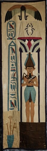 Egyptian embroidery wall hanging c.1915
