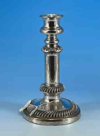 Old Sheffield Plate telescopic candlestick