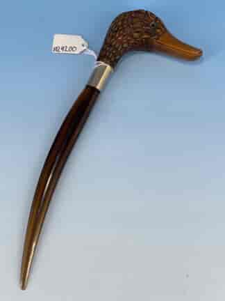 Early composition ducks-head letter opener, c.1920