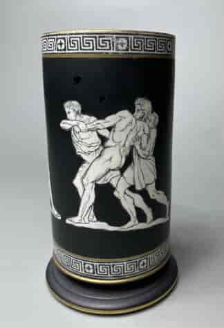 Maws - Pratt 'Old Greek' spill vase, Wrestling figures, c. 1910
