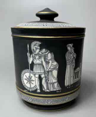 Maws - Pratt 'Old Greek' jar & cover, c. 1910