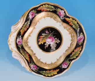 Derby shell shape dish roses c.1820
