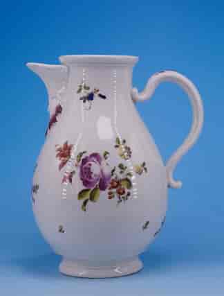 Vienna jug, scattered flowers, C.1770