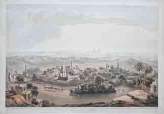 Very Large Henry Salt Aquatint, 'The Pyramids at Cairo' Egyptian view, published 1809
