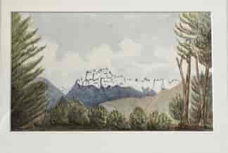 Cosmos Peaks from Tramway, Kinloch 1882 - Budd Sisiters