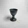 Pewter small egg cup on spreading foot 19th C