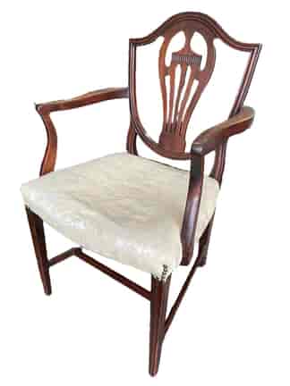 George III mahogany armchair, C. 1790