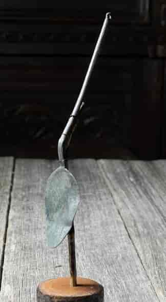 Roman bronze spoon, silvered surface, 1st - 4th century AD