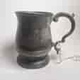 Small Baluster shape pewter mug, C.1830