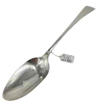 Sterling Silver table spoon with 'Moor's Head' crest, Richard Crosley, London 1786