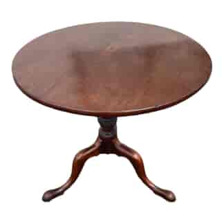 Georgian mahogany tilt-top table on tripod base, c.1765