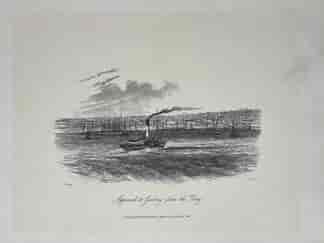 S.T.Gill engraving, Approach to Geelong, from the Bay, 1856: printed 1890