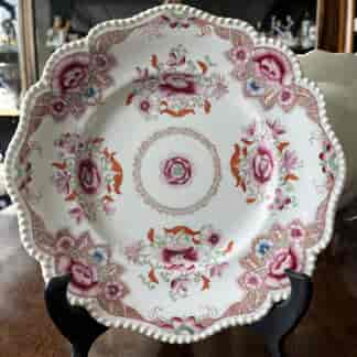 Hicks & Meigh famille rose style pattern plate, C. 1820