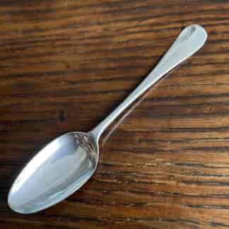 Georgian Sterling Silver Scroll-back spoon, Wallis, London c.1765