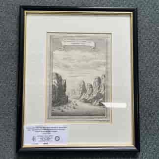 Framed print - ‘The Mountains & Straits of Sang Wan Hab’ 1760