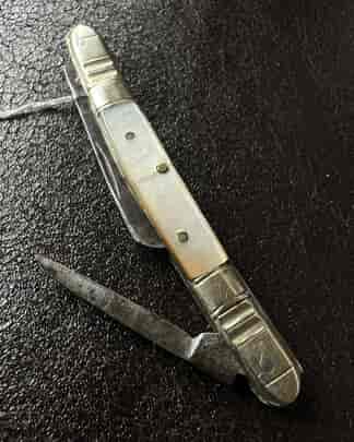 Small Victorian ‘Congress’ pocketknife, “SILVER STEEL” blade, c. 1850