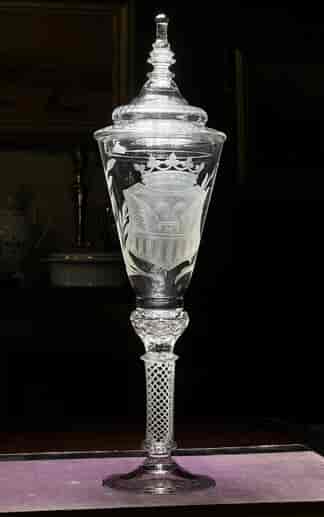 Impressive large Continental presentation goblet, circa 1890