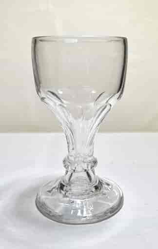 Georgian Rummer Glass , faceted stem, c. 1810