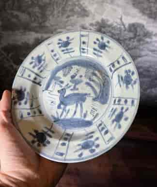 Wanli Ming Porcelain Deer Dish, c.1625