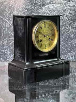 French slate mantel clock, by Freres, Paris, c. 1860