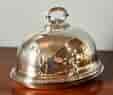 Alpha brand late Victorian silverplate cloche /meat-cover with stand, c.1900