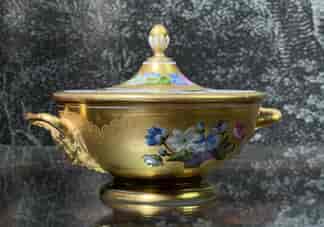  Flamboyant Vienna bowl & cover, dated 1814
