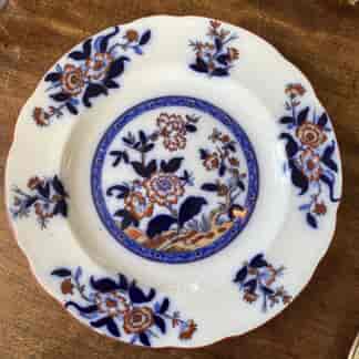 Ironstone plate with Chinese peony design, attr Spode c.1835